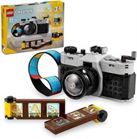 LEGO Creator 3 в 1 Ретро-игрушка-камера, видеокамера, телевизор, украшение для детского стола или аксессуары для спальни, подарки для девочек и мальчиков в возрасте от 8 лет и старше, которые любят творческие игры 31147 1000000193