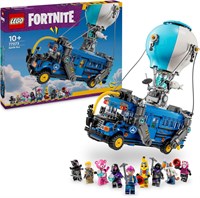 Набор LEGO Fortnite Battle Bus, коллекционная игрушка-транспортное средство из видеоигры для мальчиков и девочек, с 9 минифигурками персонажей, подарок для геймеров и фанатов в возрасте от 10 лет и старше 77073 1000000250