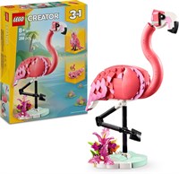 LEGO Creator 3in1 Дикие животные: игрушка «Розовый фламинго» — трансформируется в фигурку попугая какаду или аксолотля — набор для творческого конструирования для детей от 8 лет, мальчиков и девочек — подарок на день рождения — 31170 1000000205