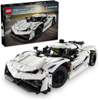 LEGO Technic Koenigsegg Jesko Absolut White Hypercar, набор для сборки моделей автомобилей, игрушка для мальчиков и девочек от 10 лет, украшение для спальни, гоночный автомобиль в подарок для детей 42184 1000000226