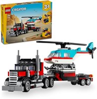 LEGO Creator 3 в 1: грузовик с бортовой платформой и игрушечный вертолет, винтовой самолет и бензовоз, хот-род и внедорожник, игрушечные машинки для мальчиков, девочек и детей от 7 лет, которые любят крутые транспортные средства, идея для подарка 31146 1000000221