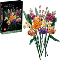 LEGO 10280 Icons Букет цветов, Искусственные цветы, Набор для взрослых, Декоративные аксессуары для дома, Идея подарка для женщин, мужчин, для нее и для него, для жены или мужа, Ботаническая коллекция 1000000215