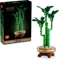 Искусственное растение «Бамбук счастья» LEGO Botanicals для внутреннего оформления — набор для взрослых включает в себя сборный горшок с постаментом под дерево для домашнего декора — подарок для нее или для него — 10344 1000000932
