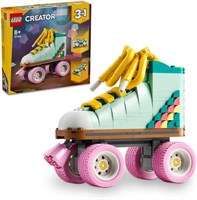 LEGO Creator 3 в 1 Ретро-роликовые коньки, мини-скейтборд, игрушечный магнитофон, радиоприемник, набор для девочек, мальчиков и детей от 8 лет, отличное украшение стола или аксессуары для спальни, подарки для любителей музыки 31148 1000000276