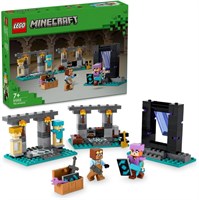 Конструктор LEGO Minecraft The Armoury для детей, мальчиков и девочек в возрасте от 7 лет, включающий фигурки персонажей, в том числе Алекс с алмазным мечом, набор оружия, подарок на Рамадан для геймеров 21252 1000000260