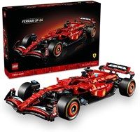 Модель автомобиля LEGO Technic Ferrari SF-24 F1 — коллекционный набор Формулы 1 с двигателем V6 в масштабе 1:8, коробкой передач, рулевым управлением и DRS — идея подарка для взрослых и подростков, фанатов гонок 42207 1000000626
