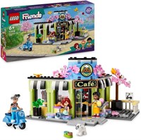 LEGO Friends Heartlake City Caf? Игрушка для детей, набор для строительства пекарни, идея подарка на день рождения для девочек и мальчиков от 6 лет, с 3 мини-куклами и фигуркой собаки 42618 1000000328