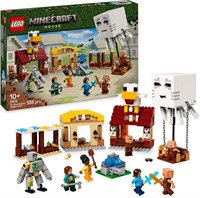 LEGO Minecraft Атака деревни воздушных шаров Гаста - строительная игрушка, включающая дом Стива, функцию взрывающегося фонтана, 4 минифигурки и фигурку железного голема - коллекционный набор по мотивам фильма для мальчиков от 10 лет - 21273 1000000294