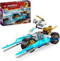 LEGO NINJAGO Zane's Ice Motorcycle Toy для мальчиков и девочек от 7 лет, набор Dragons Rising Motorcycle с минифигуркой персонажа Zane, игровой набор Ninja Adventure, небольшой подарочный автомобиль для детей 71816 1000000301