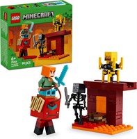 LEGO Minecraft The Nether Lava Battle Игрушечный конструктор с фигуркой Алекса, а также мобами, включая скелета-иссушителя, Вспышку и Страйдера - Подарок на день рождения для мальчиков, девочек и геймеров от 6 лет 21266 1000000302