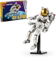 LEGO Creator 3 в 1 Игрушка «Космический астронавт», фигурка собаки и модель реактивного самолета Viper, образовательный набор для мальчиков, девочек и детей от 9 лет и подростков, аксессуары для детской спальни, идея подарка на космическую тематику 31152 1000000307