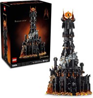 LEGO Icons Властелин колец: модель Барад-Дур, набор для строительства памятных вещей по фильму для взрослых, идея подарка для мужчин и женщин, включает минифигурки Саурона, Готмога, орка, Фродо, Сэма и Голлума 10333 1000000326