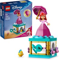 LEGO - Disney Twirling Ariel, конструктор для девочек от 5 лет и старше, в том числе фигурка Флаундера, сборная коробка с вращающейся мини-куколкой принцессы для самостоятельной игры 43259 1000000357