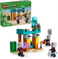LEGO Minecraft The Illager Desert Patrol Set - Строительная игрушка включает в себя фигурки Грабителя, Защитника и Кактусового рыцаря для ролевых игр - Подарок на день рождения для мальчиков и девочек в возрасте от 7 лет21267 1000000361
