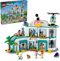 Набор LEGO Friends Heartlake City Hospital с игрушечным вертолетом для девочек, мальчиков и детей от 7 лет, мини-куклы, включая осень, конструкторы для ролевых игр в доктора, идея для подарка 42621 1000000478