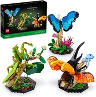 LEGO 21342 Ideas Набор «Коллекция насекомых» с моделями бабочки морфо синего цвета, китайского богомола и жука-геркулеса, подарок на природную тематику для взрослых, женщин, мужчин, девочек-подростков и мальчиков 1000000399