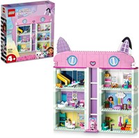 LEGO 10788 Игровой набор «Кукольный домик Гэбби», 4-этажный и 8-комнатный кукольный домик с фигурками Гэбби, Панди Лап, МерКот и Кейки, а также аксессуарами, подарочные игрушки для девочек, мальчиков и детей от 4 лет 1000000373