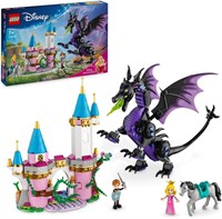 LEGO? Набор для строительства в форме дракона принцессы Disney Малефисенты для детей и поклонников Спящей красавицы, с 2 фигурками мини-кукол, забавная идея подарка для девочек и мальчиков от 7 лет, которые любят Аврору 43240 1000000402