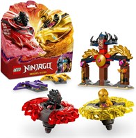 LEGO NINJAGO Dragon Spinjitzu Battle Pack Set с 2 минифигурками, пусковыми установками и летательными элементами - Игрушка Action Ninja для мальчиков и девочек от 6 лет - Подарки для поклонников телешоу Dragons Rising - 71826 1000000488
