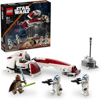 LEGO Star Wars BARC Speeder Escape Set, конструктор Mandalorian для детей, велосипед с коляской, в комплект входят персонажи Келлеран Бек и Грогу, подарок на Рамадан для мальчиков, девочек и фанатов от 8 лет 75378 1000000441