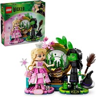 Фигурки LEGO Wicked Эльфаба и Глинда, набор для строительства для девочек и мальчиков от 10 лет, со сборными персонажами и метлой, подарок на тему «Волшебник страны Оз» для детей и поклонников фильма 75682 1000000941