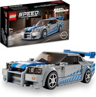 LEGO Speed ??Champions 2 Форсаж 2 Nissan Skyline GT-R (R34) 76917 Набор для строительства для детей, мальчиков и девочек от 9 лет (319 деталей) 1000000384