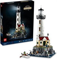 LEGO Ideas Моторизованный маяк 21335; подарок на Рамадан для взрослых, включающий вращающийся светильник и линзу Френеля, а также коттедж, пещеру, пирс, гребную лодку и 2 минифигурки (2065 деталей) 1000000864