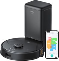 Робот-пылесос eufy Clean X8 Pro со шваброй и станцией самоочистки, Twin-Turbine™ 2?4000 Па, роликовой щеткой Active Detangling™ и лазерной навигацией iPath™ для шерсти домашних животных 1000000970