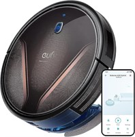 eufy By Anker, Robovac G20 Hybrid, робот-пылесос, интеллектуальная динамическая навигация, высокая мощность всасывания 2500 Па, сверхтонкий, тихий, совместим с Alexa, идеально подходит для твердых полов и шерсти домашних животных, черный, T2258K11 1000001003