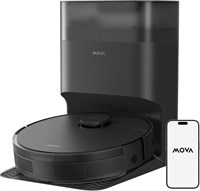 Робот-пылесос Mova S10 Plus с самоочищающейся док-станцией, силой всасывания 7000 Па, подъемной щеткой, функцией уборки без помощи рук до 90 дней с пылесборником объемом 4 л, навигацией PreciSense LiDAR, приложением и голосовым управлением 1000001017