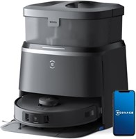 Робот-пылесос ECOVACS DEEBOT T30 Pro Omni с функцией мытья полов, подогрев воды, мощность всасывания 11000 Па, адаптивная система мытья полов TruEdge, отсутствие спутывания, TrueDetect 3D 3.0, черный 1000001029