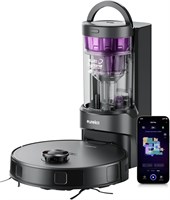 Робот-пылесос Eureka E20 Plus без мешка для сбора пыли со станцией саморазряда, комбинированный робот-пылесос и швабра, емкость 45 дней, повышенное давление 8000 Па и щетка, предотвращающая спутывание волос, навигация LiDAR, вкл. 1000001032