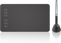 Графический планшет HUION Inspiroy H640P со стилусом без батареи, чувствительностью к нажатию 8192, 6 горячими клавишами, графический планшет размером 6x4 дюйма для цифрового искусства и дизайна, работающий с Mac, ПК и мобильными устройствами 1000001046
