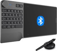 Беспроводной графический планшет HUION Inspiroy Keydial KD200 Bluetooth, графический планшет с клавиатурой, 5 настраиваемыми экспресс-клавишами, пером без батареи, 8,9 x 5,6 дюйма, графический планшет, совместимый с Windows, Mac, Android 1000001048