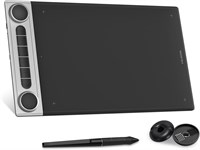 HUION Inspiroy Dial 2 Bluetooth беспроводной графический планшет для рисования с двумя дисками управления, 6 программируемыми клавишами быстрого доступа, цифровым пером без батареи PW517 для Mac? Windows PC, Linux и Android 1000001074