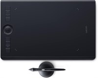 Графический планшет для рисования Wacom Intuos Pro Medium Bluetooth, 8 настраиваемых клавиш ExpressKeys, в комплект входит чувствительное к нажатию перо Pro Pen 2 8192, совместим с Mac OS и Windows, черный 1000001080