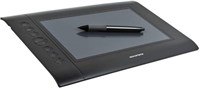 Monoprice 110594 Графический планшет для рисования 10 x 6,25 дюймов (4000 LPI, 200 RPS, 2048 уровней), 10" x 6,25" 5080 LPI, черный 1000001104
