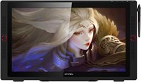 XP-PEN Artist24 Pro 23,8-дюймовый графический планшет с перьевым дисплеем 2K QHD, монитором для рисования с 2 красными дисками, 20 клавишами быстрого доступа, 8192 уровнями пера без батареи, поддерживает функцию наклона 1000001123