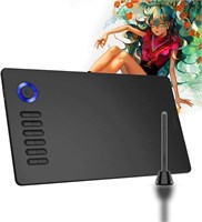 Графический планшет для рисования VEIKK A15 Pro, цифровой графический планшет размером 10 x 6 дюймов с 12 горячими клавишами и быстрой настройкой (8192 уровня нажатия, стилус без батареи) 1000001155