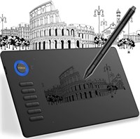 Графический планшет VEIKK Drawing Tablet A15 размером 10x6 дюймов с пассивным стилусом без батареи и 12 клавишами быстрого доступа (синего цвета) 1000001170