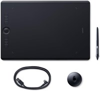 Планшет Wacom Intuos Pro Pen (размер: L) — большой профессиональный графический планшет с пером Wacom Pro Pen 2 со сменными наконечниками — совместим с Windows и Apple 1000001192