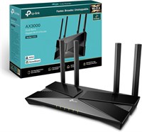 Маршрутизатор VPN TP-Link WiFi 6 OneMesh AX3000 Мбит/с Gigabit, двухъядерный процессор Fibre, кибербезопасность WPA3, идеально подходит для игр Xbox/PS4/Steam, совместим с Alexa (Archer AX53) 1000001293
