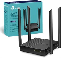 Двухдиапазонный гигабитный маршрутизатор Wi-Fi TP-Link AC1200, скорость Wi-Fi до 1200 Мбит/с, 4 порта LAN Гбит/с, расширенная безопасность с WPA3, с MU-MIMO, Beamforming и Smart Connect 1000001345