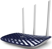 Двухдиапазонный беспроводной кабельный маршрутизатор TP-Link AC750, 4 порта LAN 10/100 + WAN 10/100, поддержка гостевой сети и родительского контроля, скорость Wi-Fi 750 Мбит/с, 3 антенны (Archer C20) 1000001348