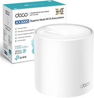 TP-Link Deco Dual Band Mesh WiFi Router, 2402 Mbps WiFi 6 Router, 230m2 Coverage, Connect Over 150 Devices,Use as a Mesh Wifi Extender Booster,Parental Controls, Compatible with all Deco Models,Add on 1000001375