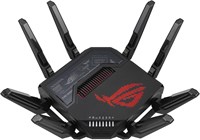 ASUS ROG Rapture GT-BE98 Четырехдиапазонный игровой маршрутизатор WiFi 7 AiMesh с возможностью расширения, 25 Гбит/с, 320 МГц, 4K-QAM, два порта 10G, четыре порта 2.5G, VPN, мобильный модем 4G LTE/5G - черный 1000001377