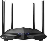Tenda AC10 AC1200 MU-MIMO беспроводной гигабитный Wi-Fi маршрутизатор, скорость Wi-Fi до 867 Мбит/с/5 ГГц + 300 Мбит/с/2,4 ГГц, 4 гигабитных порта LAN, 4 * 5 дБи антенны, родительский контроль, расписание WiFi, VPN, черный 1000001390
