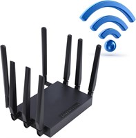 Маршрутизатор Annadue 5g SIM-карты CPE-модем, двухдиапазонный маршрутизатор 5g со слотом для SIM-карты, 8 сотовых антенн, 1000 Мбит/с Gigabit, маршрутизатор WiFi6 CPE для дома, офиса (вилка для Великобритании) 1000001415