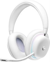 Беспроводная игровая гарнитура Logitech G G735, настраиваемая подсветка LIGHTSYNC RGB, LIGHTSPEED, Bluetooth, разъем Aux 3,5 мм, совместимость с ПК, мобильными устройствами, съемный микрофон - белый дымчатый 1000001584