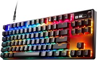 SteelSeries Apex Pro TKL — гипермагнитная игровая клавиатура — регулируемое срабатывание — без цифрового блока Esports — OLED-экран — колпачки клавиш PBT — USB-C — версия 2023 года — американская раскладка QWERTY — TKL 1000001585